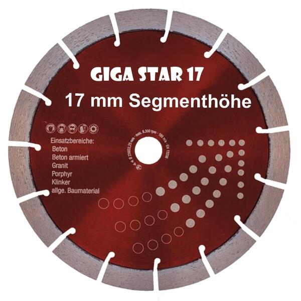 Diamanttrennscheibe GIGA STAR 17 Ø 230 mm, 41,01 €